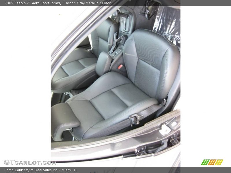 Carbon Gray Metallic / Black 2009 Saab 9-5 Aero SportCombi