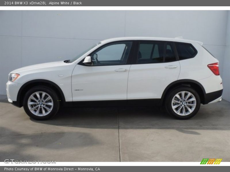 Alpine White / Black 2014 BMW X3 xDrive28i