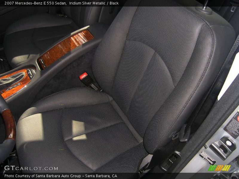 Iridium Silver Metallic / Black 2007 Mercedes-Benz E 550 Sedan