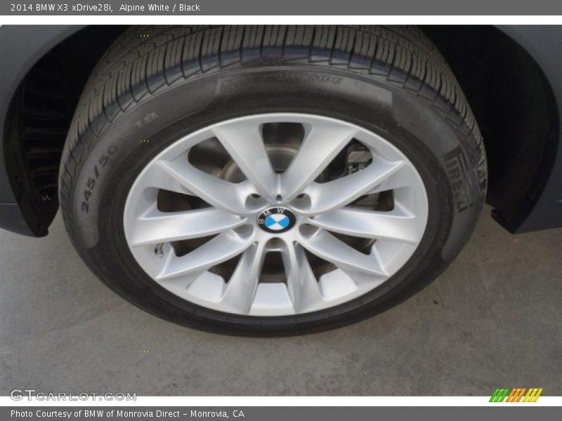 Alpine White / Black 2014 BMW X3 xDrive28i