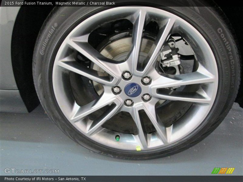 Magnetic Metallic / Charcoal Black 2015 Ford Fusion Titanium