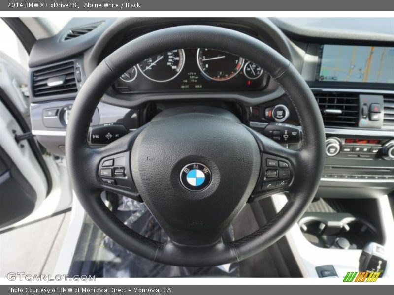 Alpine White / Black 2014 BMW X3 xDrive28i