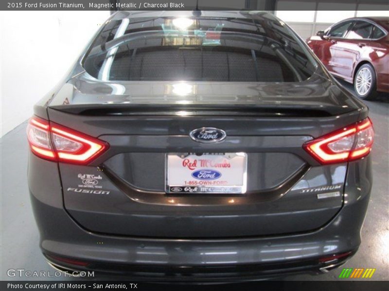 Magnetic Metallic / Charcoal Black 2015 Ford Fusion Titanium