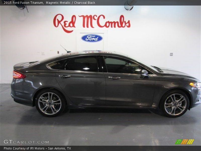 Magnetic Metallic / Charcoal Black 2015 Ford Fusion Titanium