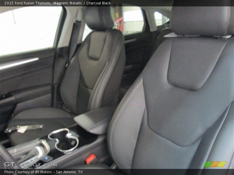 Magnetic Metallic / Charcoal Black 2015 Ford Fusion Titanium