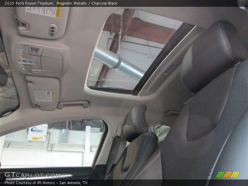 Magnetic Metallic / Charcoal Black 2015 Ford Fusion Titanium