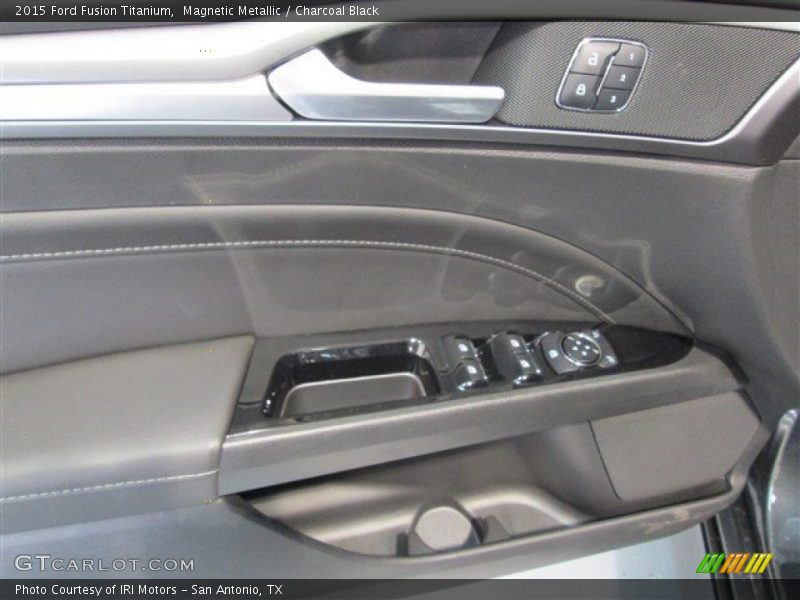 Magnetic Metallic / Charcoal Black 2015 Ford Fusion Titanium