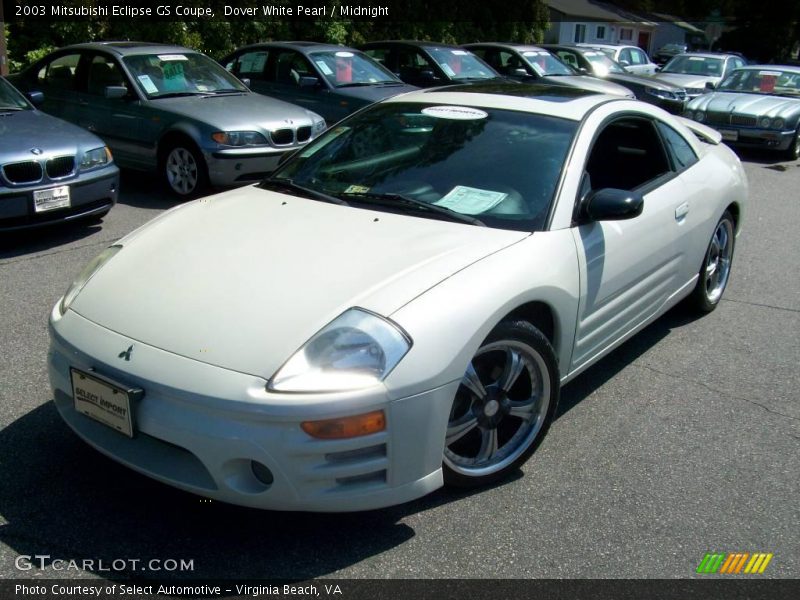 Dover White Pearl / Midnight 2003 Mitsubishi Eclipse GS Coupe