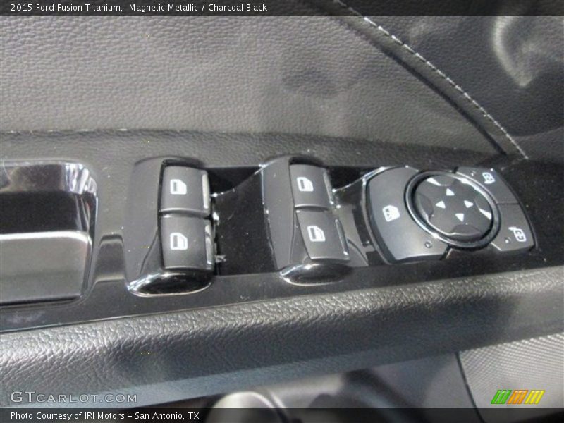 Magnetic Metallic / Charcoal Black 2015 Ford Fusion Titanium