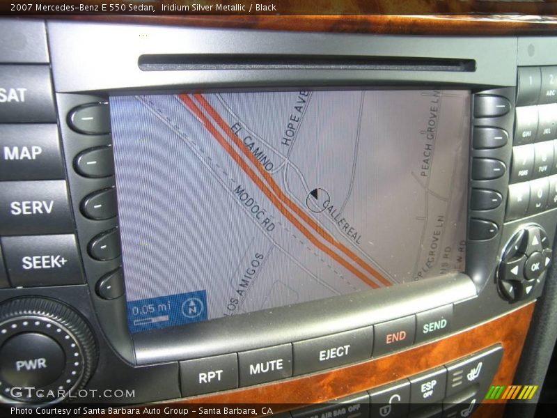 Iridium Silver Metallic / Black 2007 Mercedes-Benz E 550 Sedan