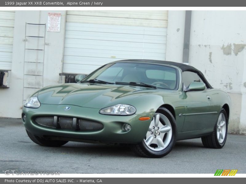 Front 3/4 View of 1999 XK XK8 Convertible