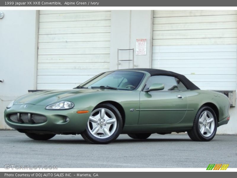 Front 3/4 View of 1999 XK XK8 Convertible