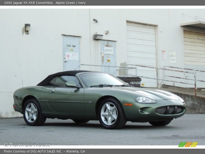 Alpine Green / Ivory 1999 Jaguar XK XK8 Convertible