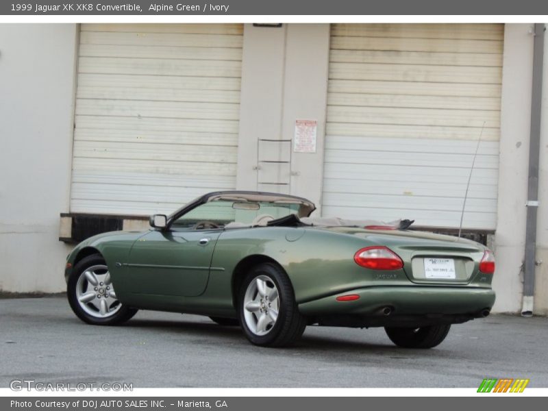 Alpine Green / Ivory 1999 Jaguar XK XK8 Convertible