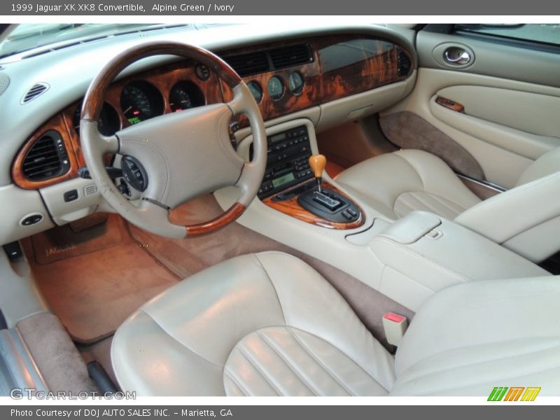 Ivory Interior - 1999 XK XK8 Convertible 