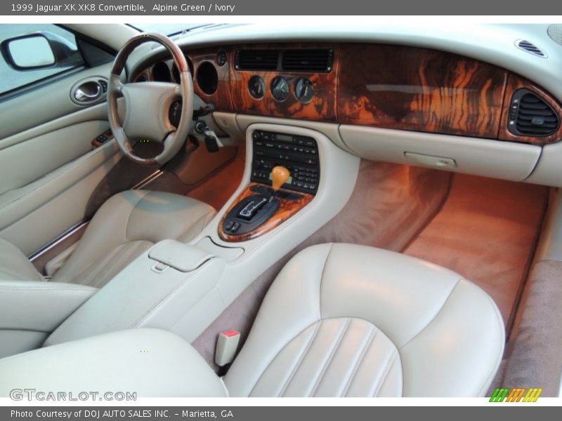Alpine Green / Ivory 1999 Jaguar XK XK8 Convertible
