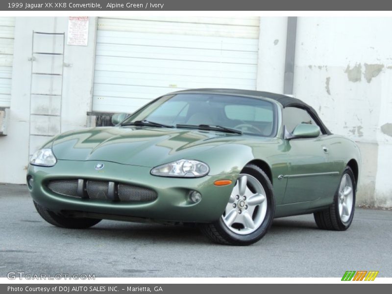 Alpine Green / Ivory 1999 Jaguar XK XK8 Convertible