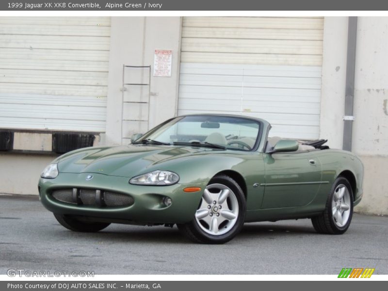 Alpine Green / Ivory 1999 Jaguar XK XK8 Convertible