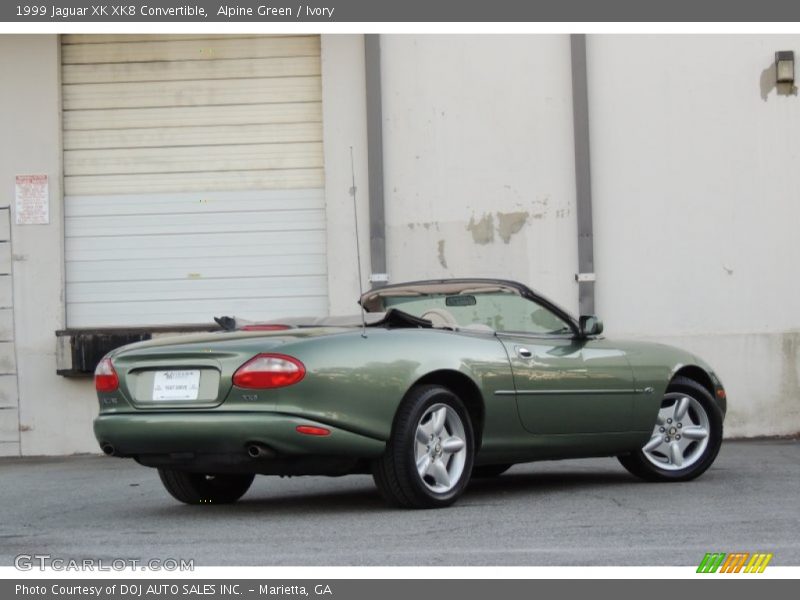 Alpine Green / Ivory 1999 Jaguar XK XK8 Convertible