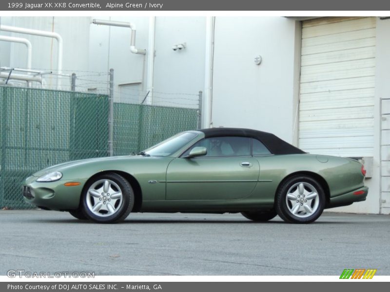  1999 XK XK8 Convertible Alpine Green