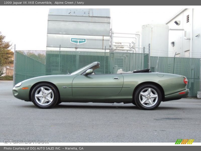  1999 XK XK8 Convertible Alpine Green