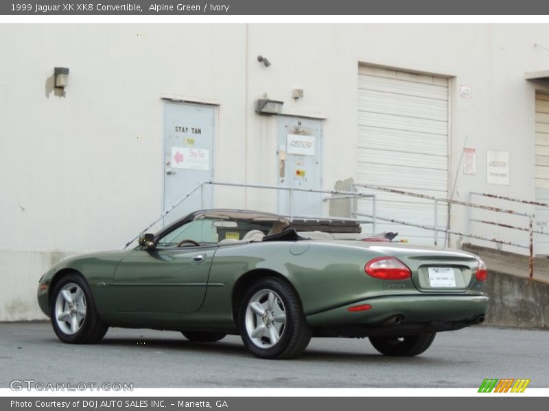 Alpine Green / Ivory 1999 Jaguar XK XK8 Convertible