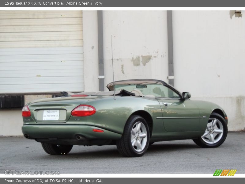 Alpine Green / Ivory 1999 Jaguar XK XK8 Convertible