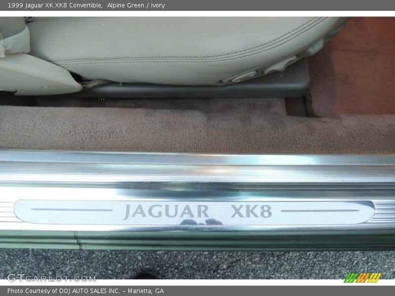 Alpine Green / Ivory 1999 Jaguar XK XK8 Convertible