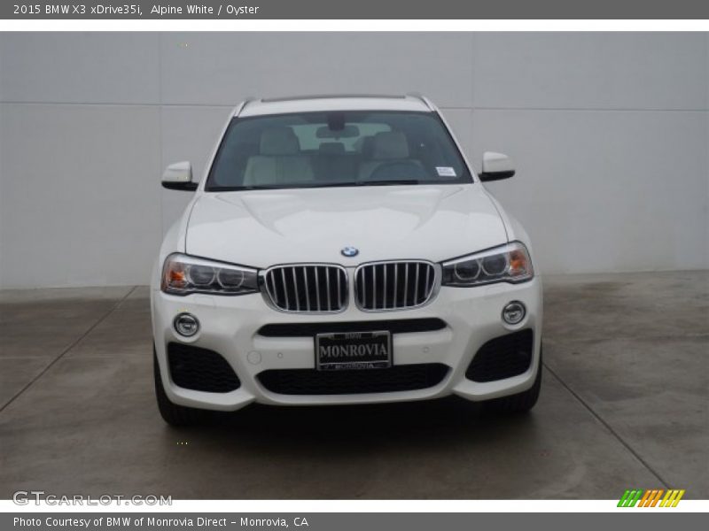 Alpine White / Oyster 2015 BMW X3 xDrive35i