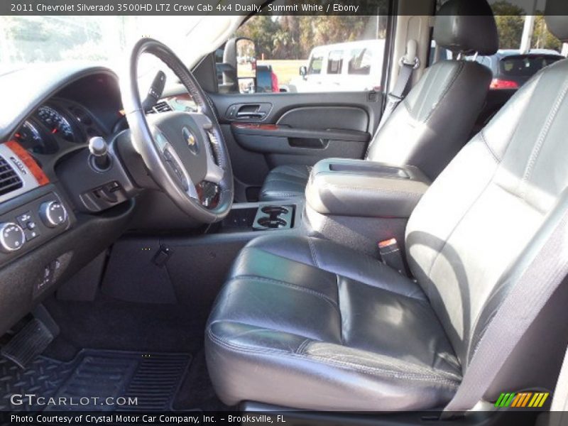 Summit White / Ebony 2011 Chevrolet Silverado 3500HD LTZ Crew Cab 4x4 Dually