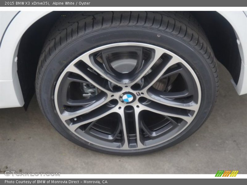 Alpine White / Oyster 2015 BMW X3 xDrive35i