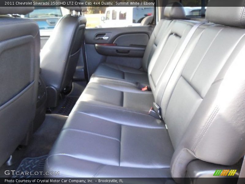 Summit White / Ebony 2011 Chevrolet Silverado 3500HD LTZ Crew Cab 4x4 Dually