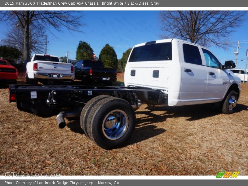 Bright White / Black/Diesel Gray 2015 Ram 3500 Tradesman Crew Cab 4x4 Chassis