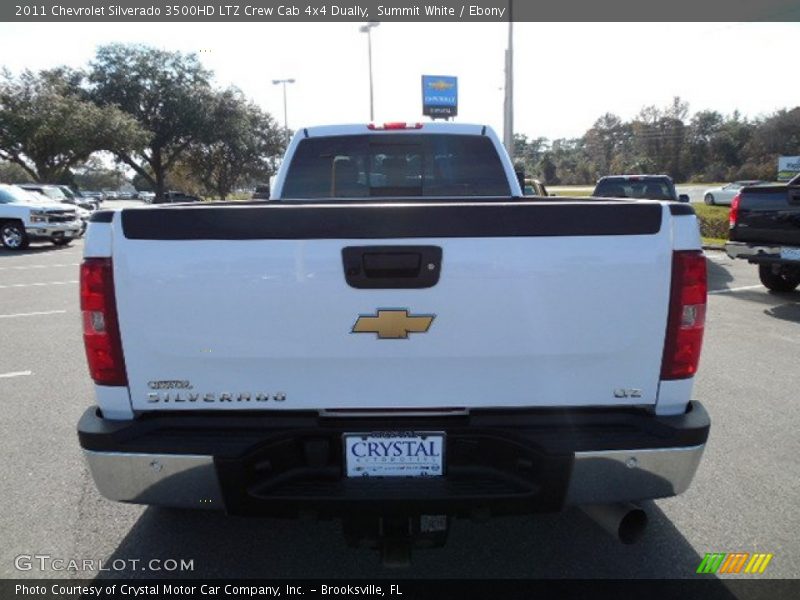 Summit White / Ebony 2011 Chevrolet Silverado 3500HD LTZ Crew Cab 4x4 Dually