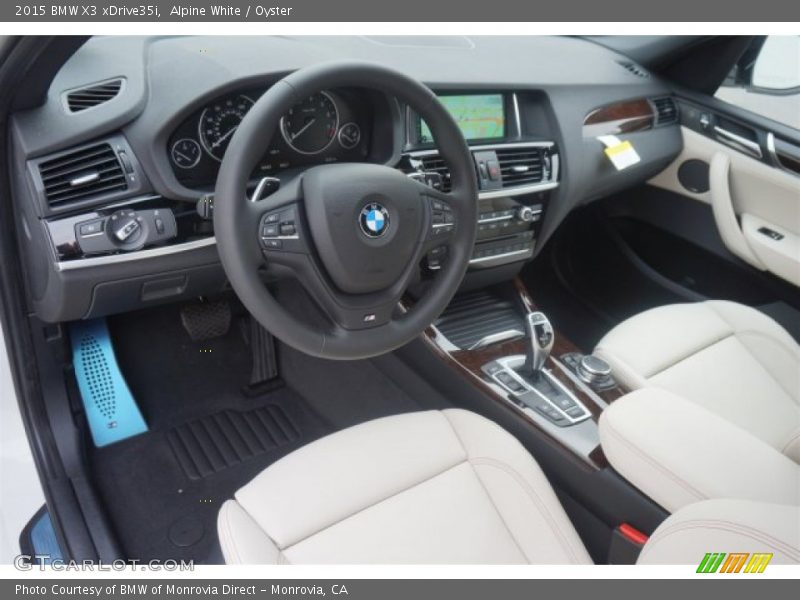 Alpine White / Oyster 2015 BMW X3 xDrive35i