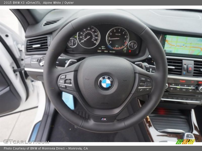 Alpine White / Oyster 2015 BMW X3 xDrive35i