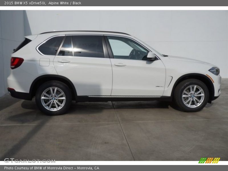 Alpine White / Black 2015 BMW X5 xDrive50i