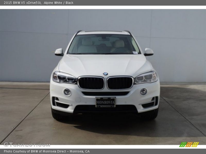 Alpine White / Black 2015 BMW X5 xDrive50i