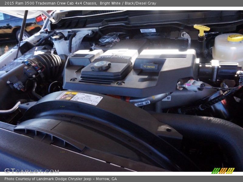 Bright White / Black/Diesel Gray 2015 Ram 3500 Tradesman Crew Cab 4x4 Chassis