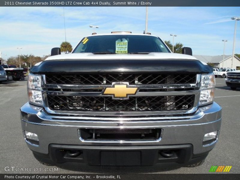 Summit White / Ebony 2011 Chevrolet Silverado 3500HD LTZ Crew Cab 4x4 Dually