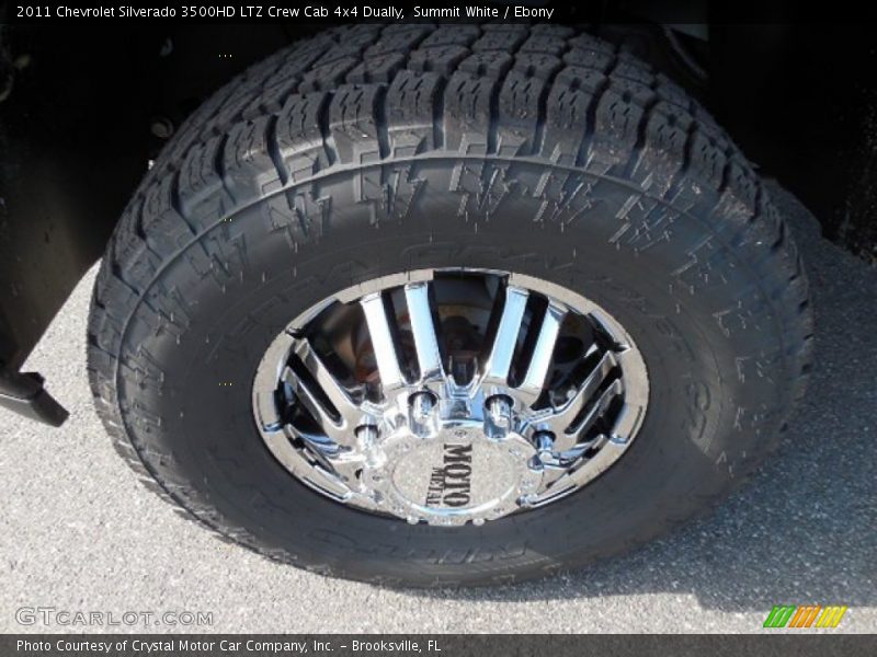 Summit White / Ebony 2011 Chevrolet Silverado 3500HD LTZ Crew Cab 4x4 Dually