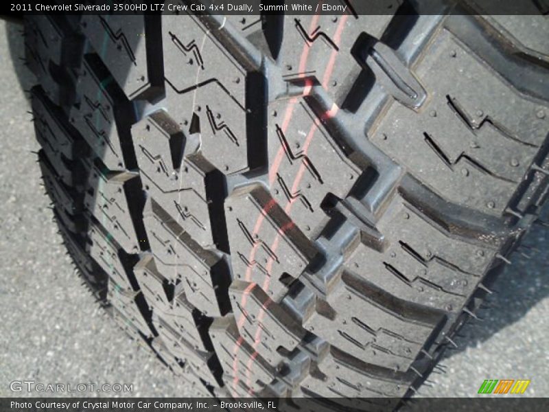 Summit White / Ebony 2011 Chevrolet Silverado 3500HD LTZ Crew Cab 4x4 Dually