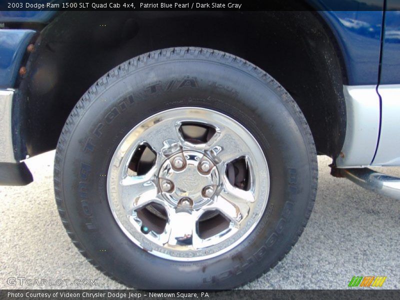 Patriot Blue Pearl / Dark Slate Gray 2003 Dodge Ram 1500 SLT Quad Cab 4x4