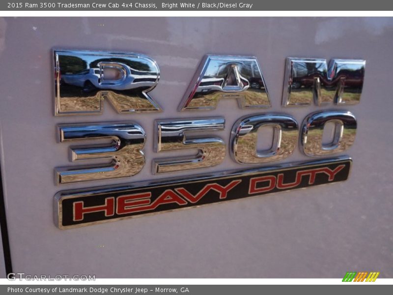 Bright White / Black/Diesel Gray 2015 Ram 3500 Tradesman Crew Cab 4x4 Chassis