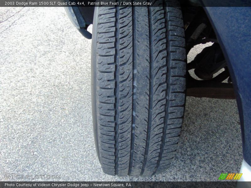 Patriot Blue Pearl / Dark Slate Gray 2003 Dodge Ram 1500 SLT Quad Cab 4x4