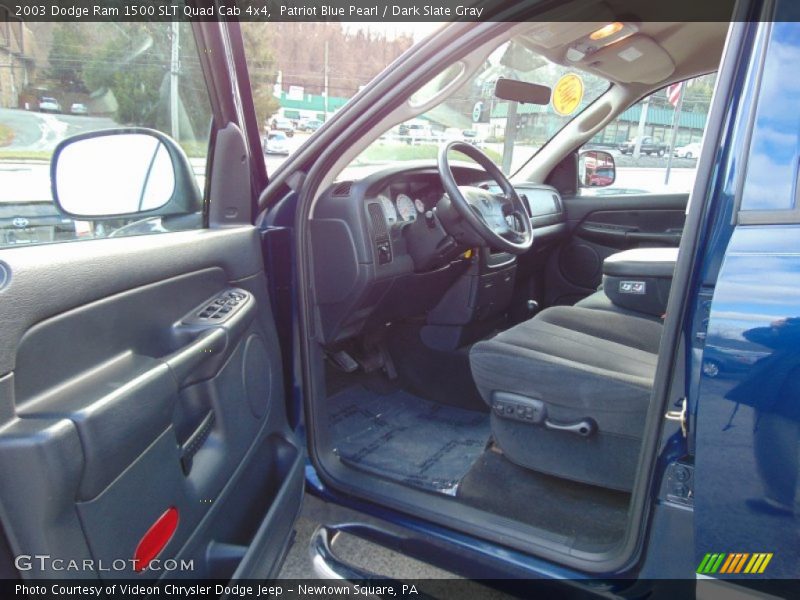 Patriot Blue Pearl / Dark Slate Gray 2003 Dodge Ram 1500 SLT Quad Cab 4x4