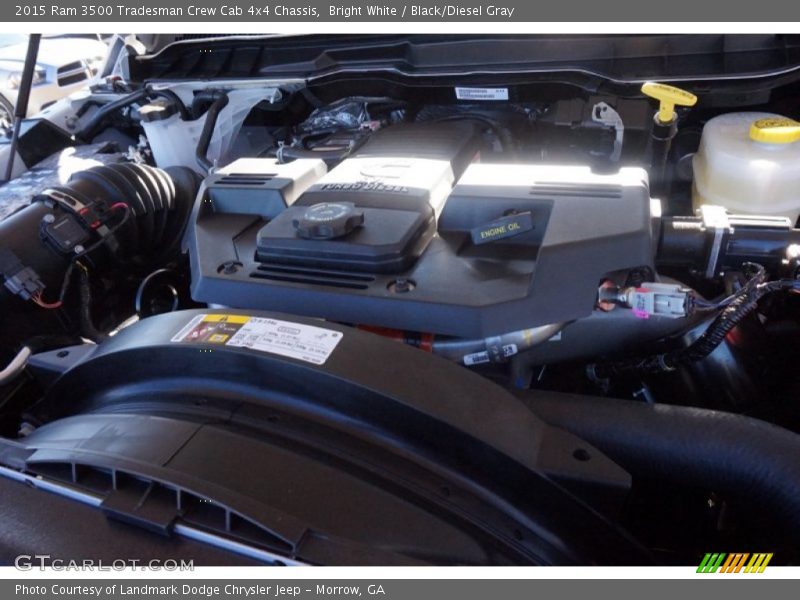 Bright White / Black/Diesel Gray 2015 Ram 3500 Tradesman Crew Cab 4x4 Chassis