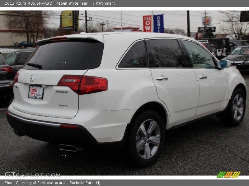 Aspen White Pearl II / Parchment 2012 Acura MDX SH-AWD
