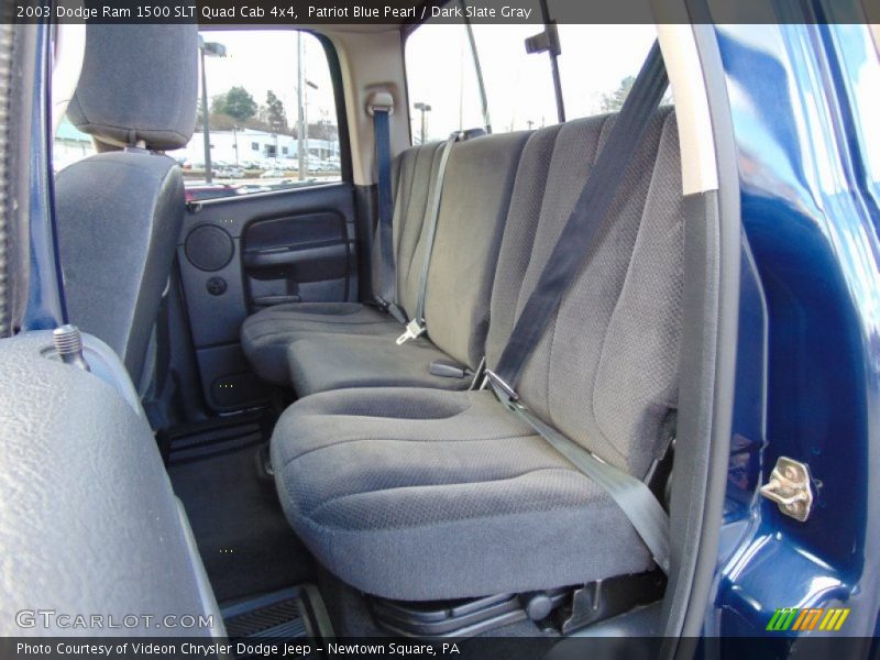 Patriot Blue Pearl / Dark Slate Gray 2003 Dodge Ram 1500 SLT Quad Cab 4x4