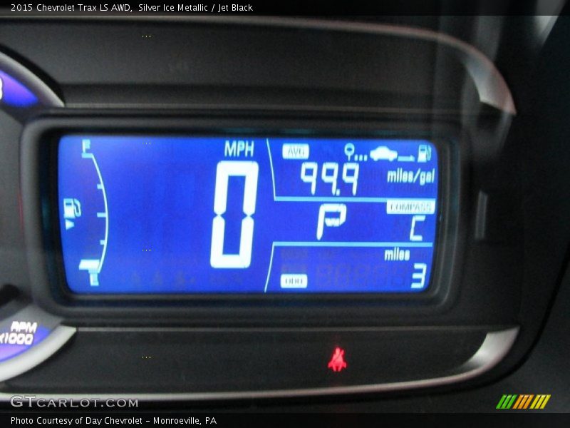 Silver Ice Metallic / Jet Black 2015 Chevrolet Trax LS AWD